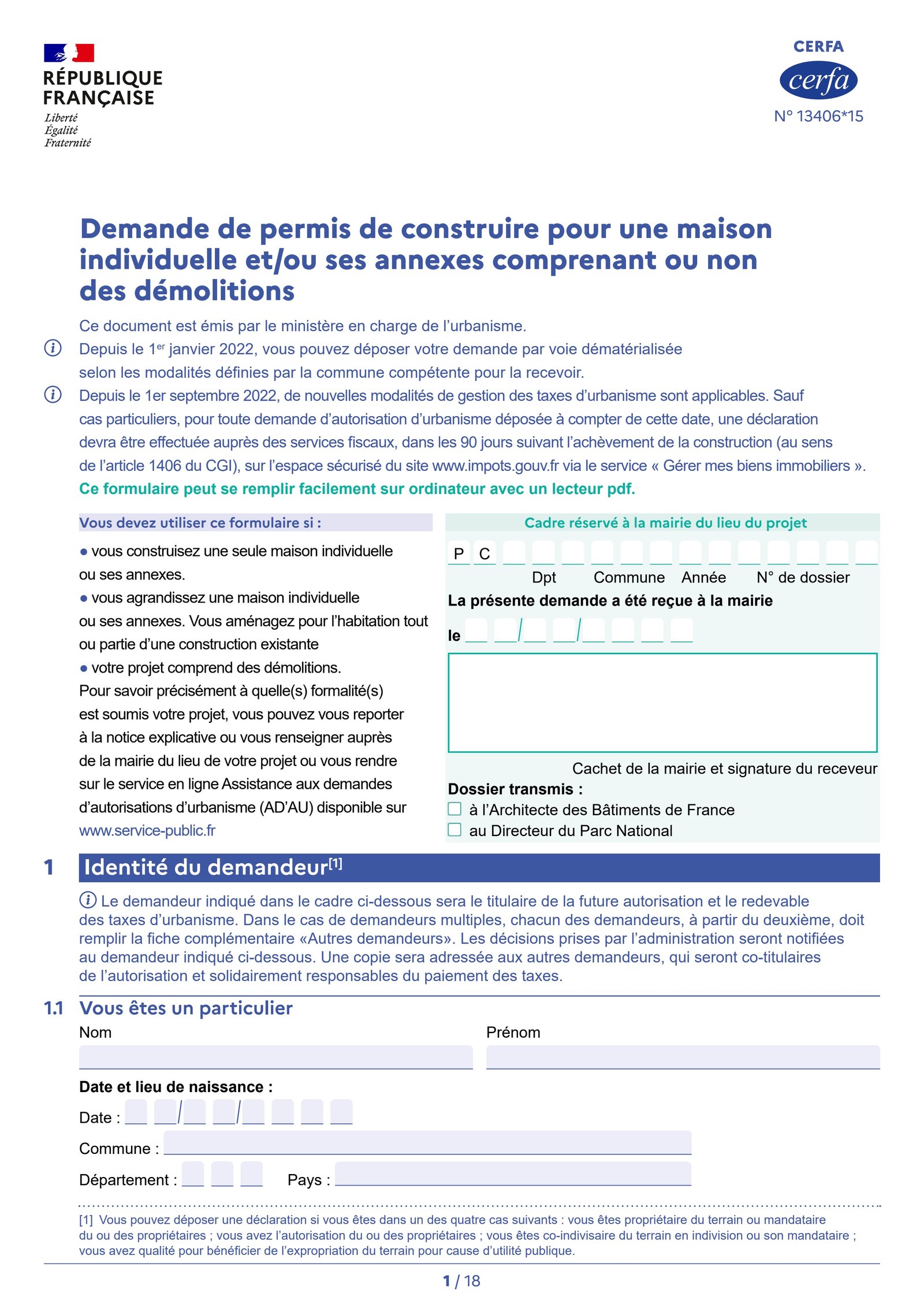 Illustration Permis de construire une maison individuelle