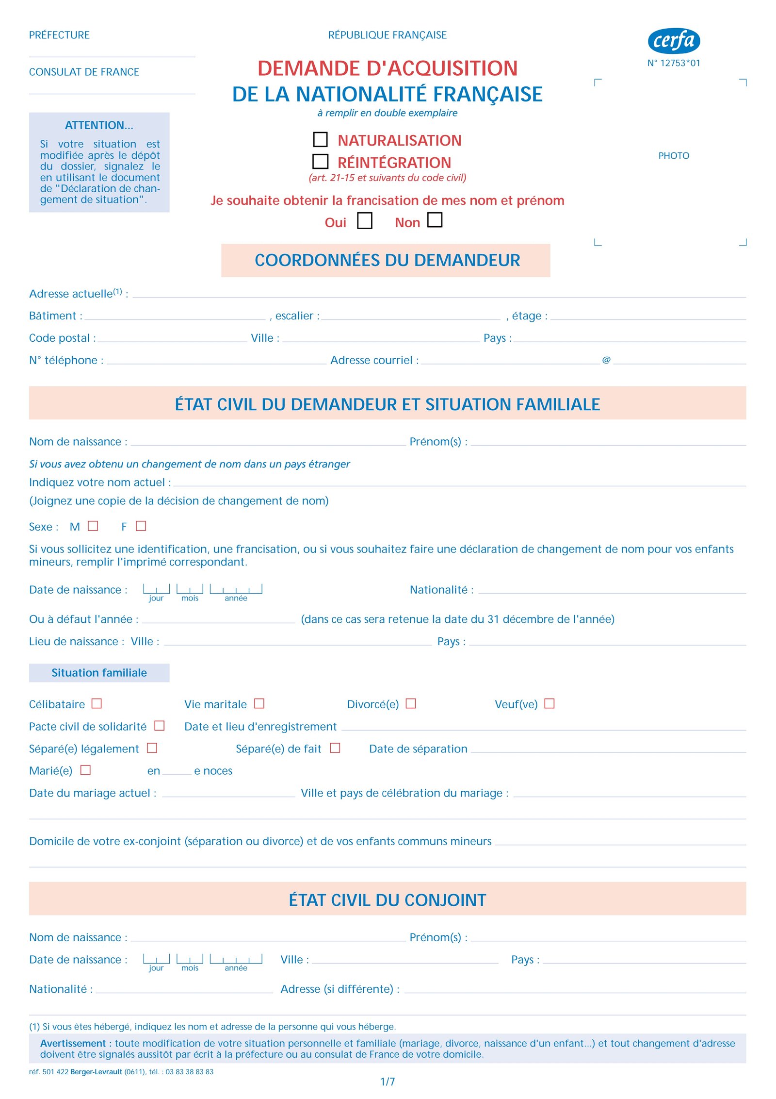 Illustration Demande de naturalisation